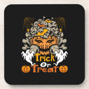 Dessous-de-verre Halloween Trick Ou Treat Anniversaire