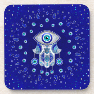 Dessous-de-verre Hamsa Hand-Evil Eye Amulet