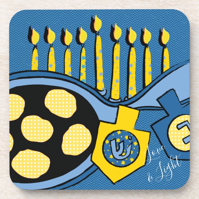 Dessous de verre Hanoukka Latkes de pomme de terre (Devant)