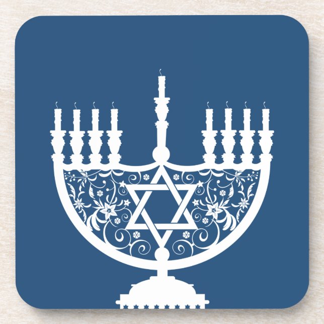 Dessous-de-verre Hanoukka Menorah (Devant)