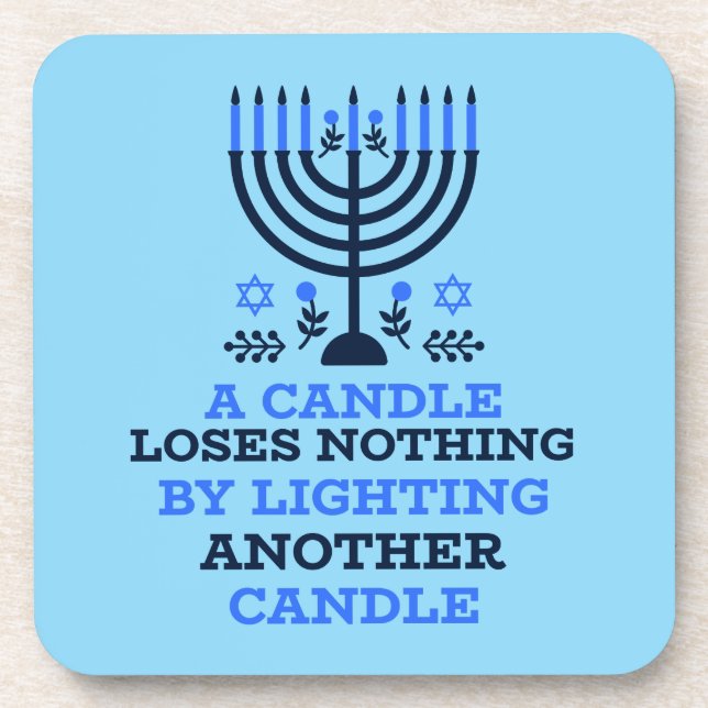Dessous-de-verre Hanukkah Quote Coasters (Devant)