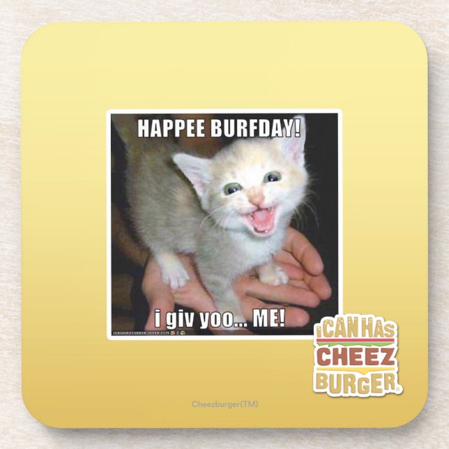 DESSOUS-DE-VERRE HAPPEE BURFDAY ! (Devant)