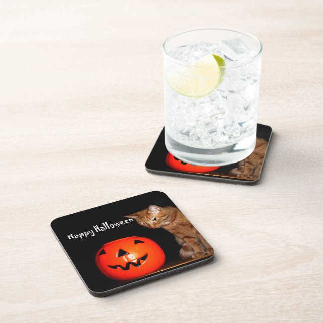 Dessous-de-verre Happy Halloween Beverage Coaster (Côté Droit)