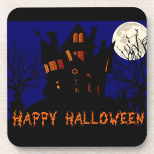 Dessous-de-verre Happy Halloween Haunted House