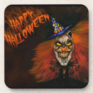 Dessous-de-verre Happy Halloween Scary Clown