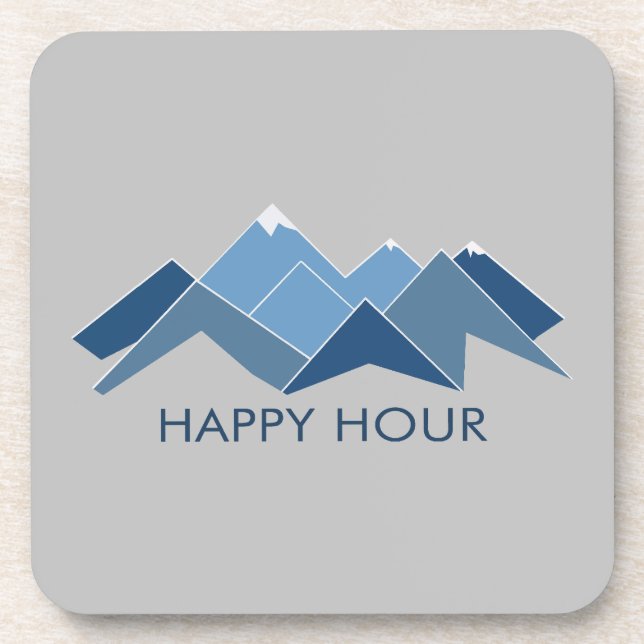 Dessous-de-verre Happy Hour Montagnes (Devant)