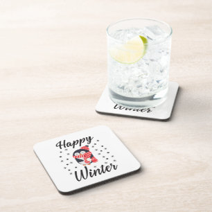 Dessous-de-verre Happy Winter, mignon Penguin
