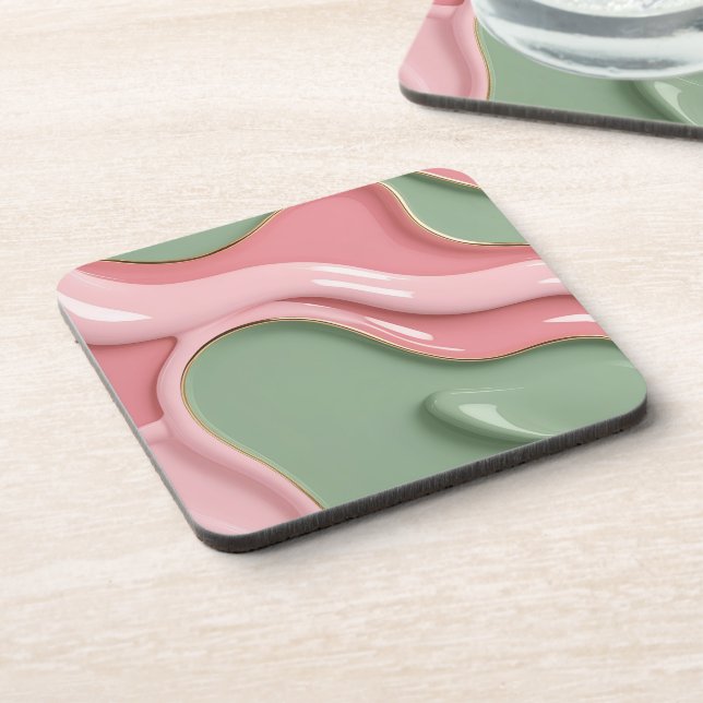 Dessous-de-verre Hard plastic coaster in stylish graphic (Côté gauche)