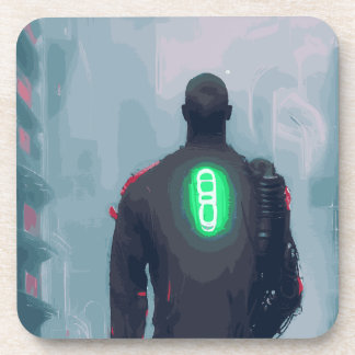 Dessous-de-verre Hard plastic cyberpunk coaster