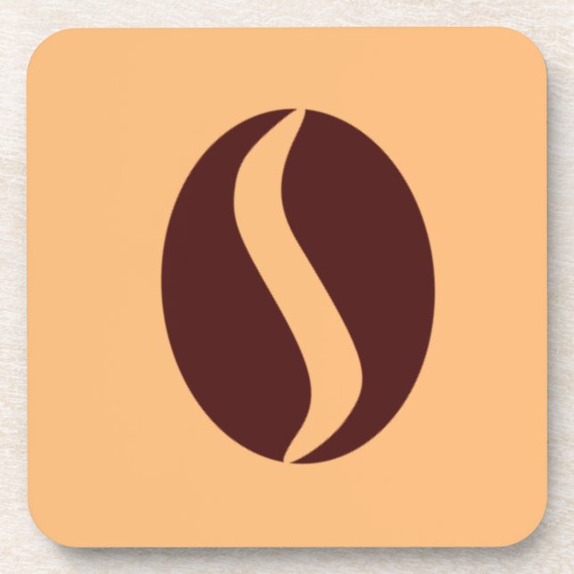 Dessous-de-verre Haricot de café funky (Devant)