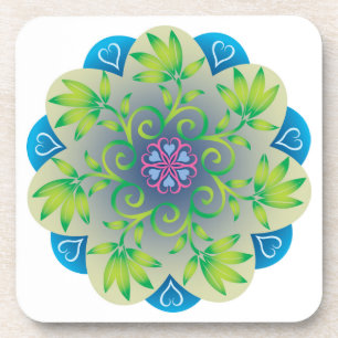 Dessous-de-verre Harmonie colorée Mandala Energy Wheel Flower