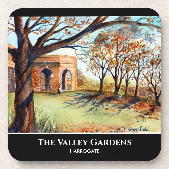 Dessous-de-verre Harrogate de Valley Gardens par Farida Greenfield (Devant)