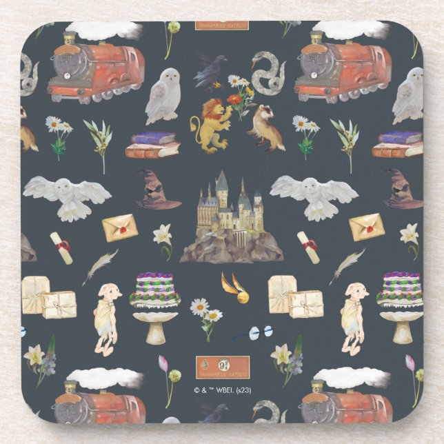 Dessous-de-verre HARRY POTTER™ | Motif d'icônes (Devant)