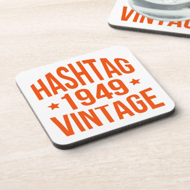 Dessous-de-verre Hashtag Vintage 1949 (Côté gauche)