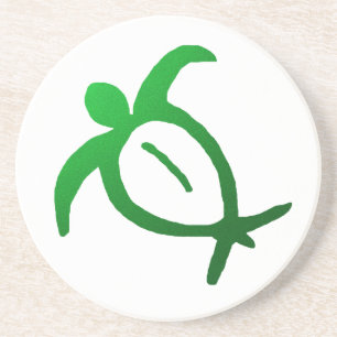 Dessous de verre hawaïens de pétroglyphe de Honu