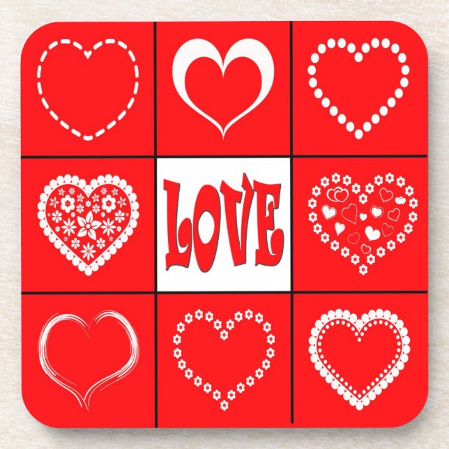 Dessous-de-verre Heart design (Devant)