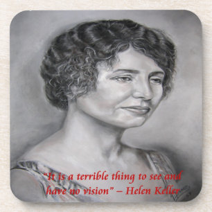 Dessous-de-verre Helen Keller Having Vision Wisdom Quote