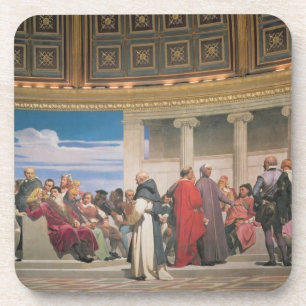 Dessous-de-verre Hémicycle : Artistes de tous les âges, détail du