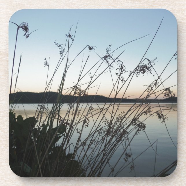 Dessous-de-verre Herbes au lac Sunset (Devant)