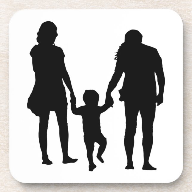 DESSOUS-DE-VERRE HEUREUSE FAMILLE (Devant)