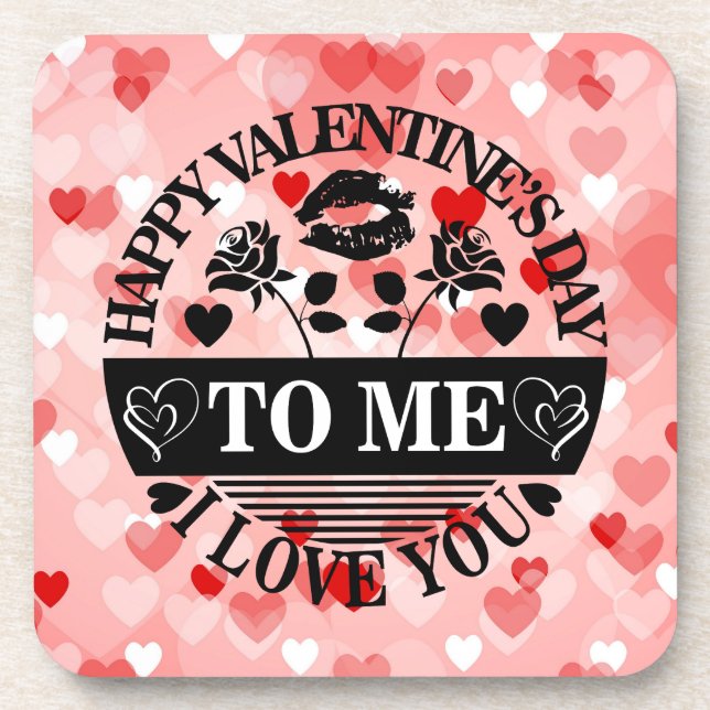 Dessous-de-verre Heureuse Sainte-Valentin À Moi Je T'Aime-58771 (Devant)