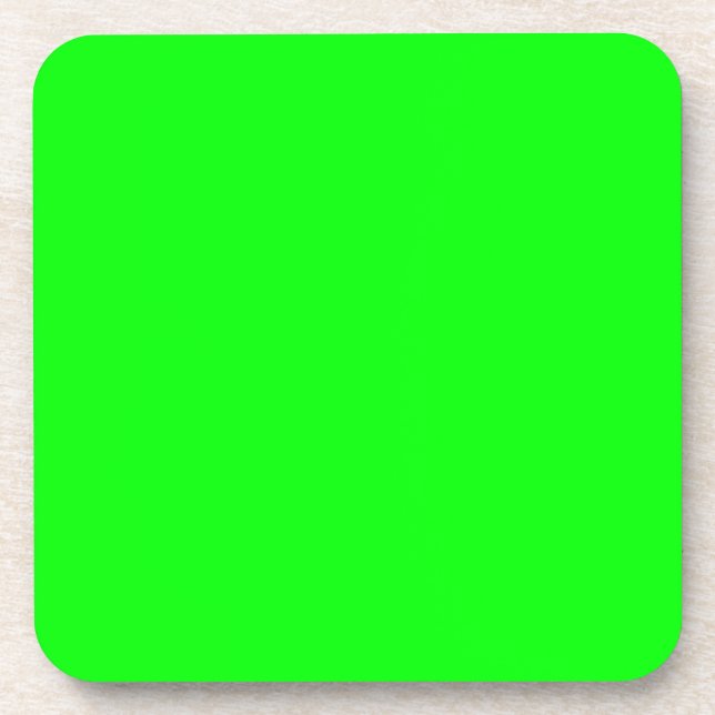 Dessous-de-verre Hex vert néon 00FF00 (Devant)