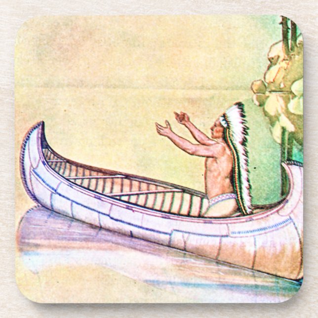 Dessous-de-verre Hiawatha Magic Canoe (Devant)