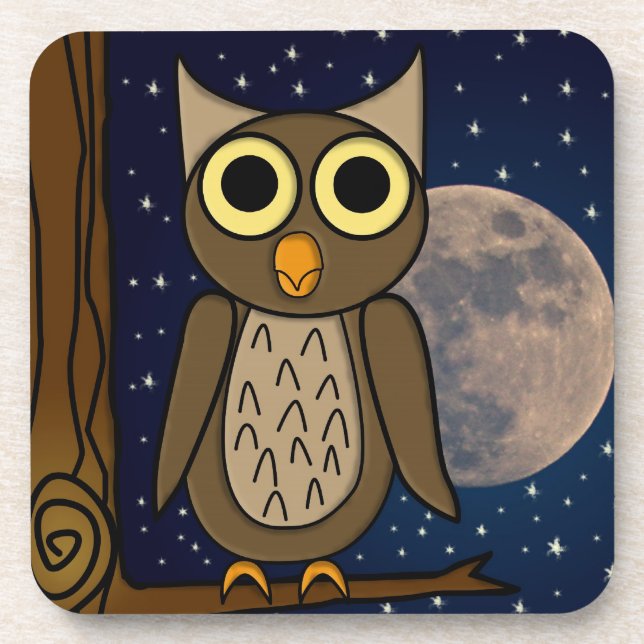 Dessous-de-verre hibou (Devant)