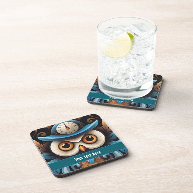Dessous-de-verre Hibou 2 (Côté Droit)