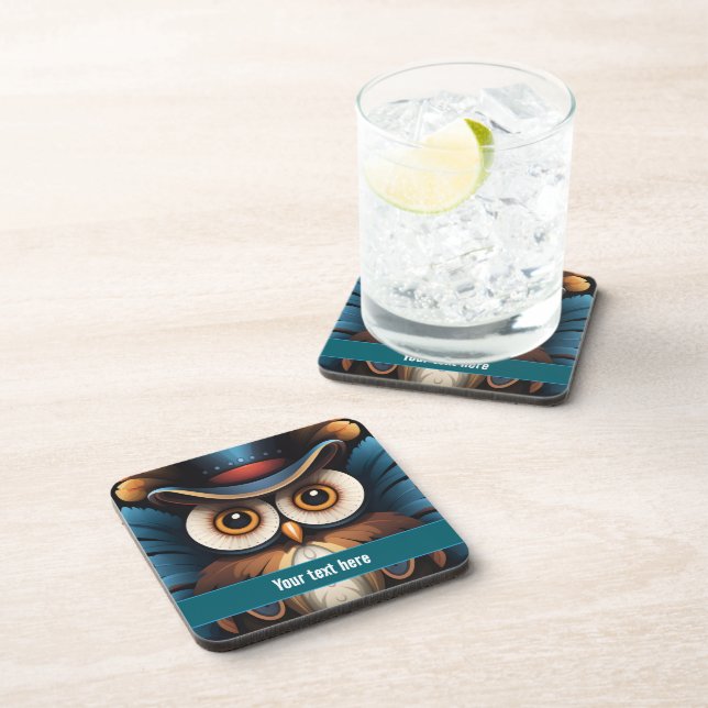 Dessous-de-verre Hibou 4 (Côté Droit)