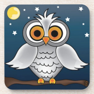 Dessous-de-verre Hibou de Pleine lune