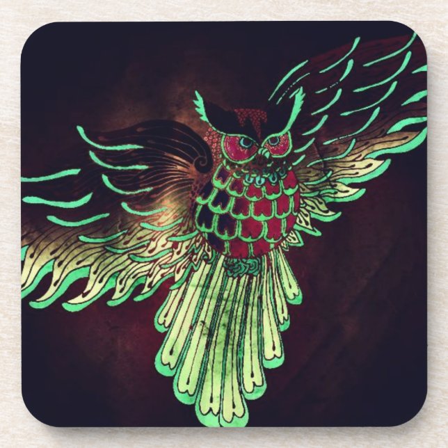 Dessous-de-verre Hibou magique (Devant)
