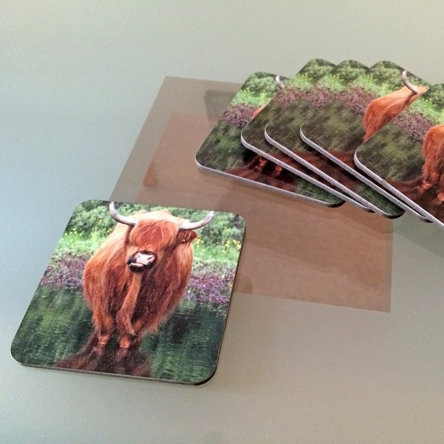 Dessous-de-verre Highland cow (Créateur téléchargé)
