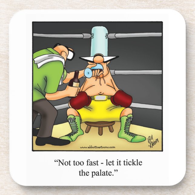 Dessous de verre Hilarious Humour à vin (Devant)