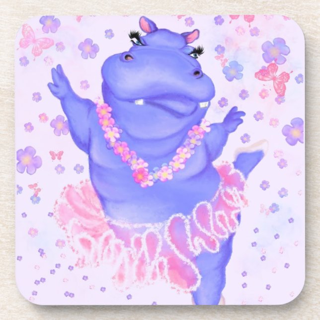 Dessous-de-verre Hippo Prima Ballerina - Bonne danseuse (Devant)