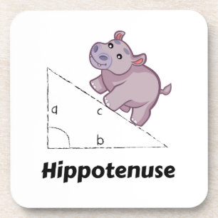 Dessous-de-verre Hippotenuse Math drôle