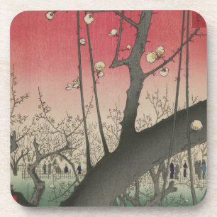 Dessous-de-verre Hiroshige Plum Estate Kameido : Japonais vintage