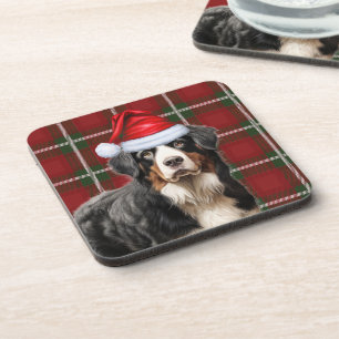 Dessous-de-verre Hiver Thème Bernese Mountain Dog vacances Plaid