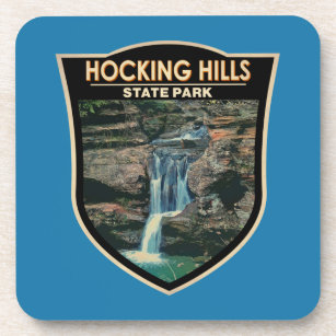 Dessous-de-verre Hocking Hills State Park Ohio Art