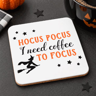 Dessous-de-verre Hocus Pocus Halloween Moderne Orange et Noir