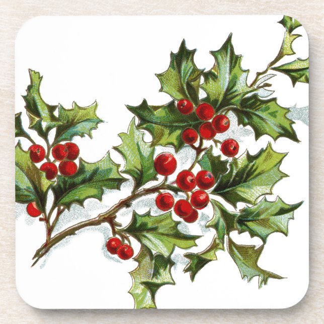 Dessous-de-verre Holly Berries 001 (Devant)