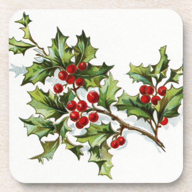 Dessous-de-verre Holly Berries 002 (Devant)