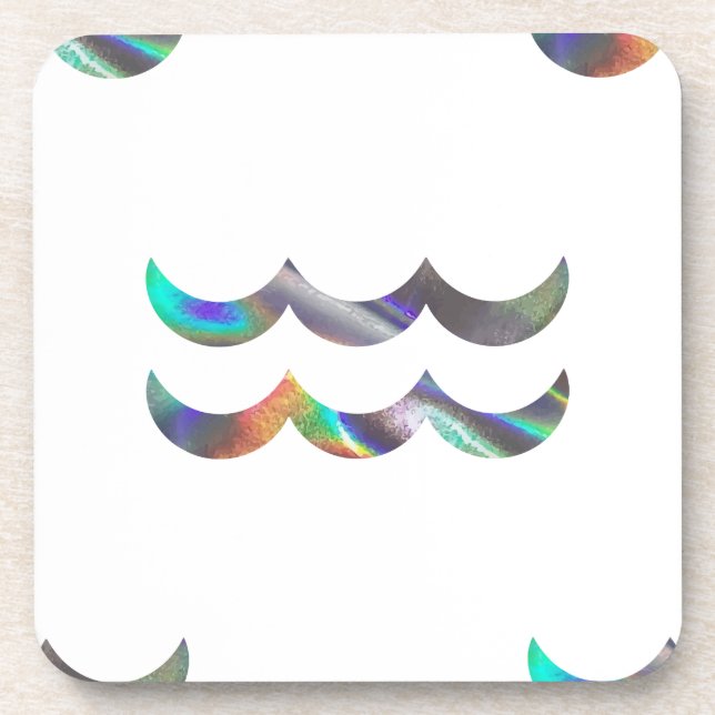 Dessous-de-verre hologram Aquarius (Devant)