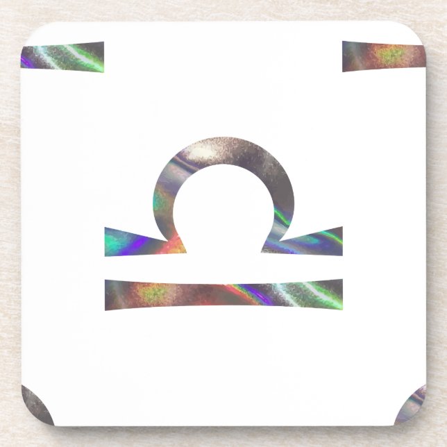 Dessous-de-verre hologramme Libra (Devant)