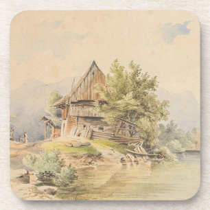 Dessous-de-verre Holzhütte am See - Carl Lafite