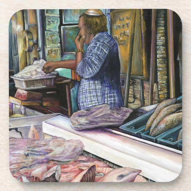 Dessous-de-verre Hommes du désert, Dons de la Mer, Jérusalem (Devant)