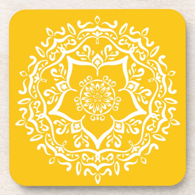 Dessous-de-verre Honey Mandala (Devant)