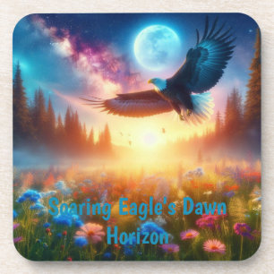 Dessous-de-verre Horizon de l'aube de l'aigle