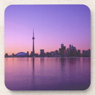 Dessous-de-verre Horizon de Toronto la nuit, Ontario, Canada