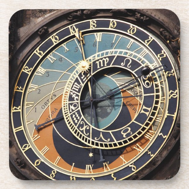 Dessous-de-verre Horloge Astronomique à Prague (Devant)
